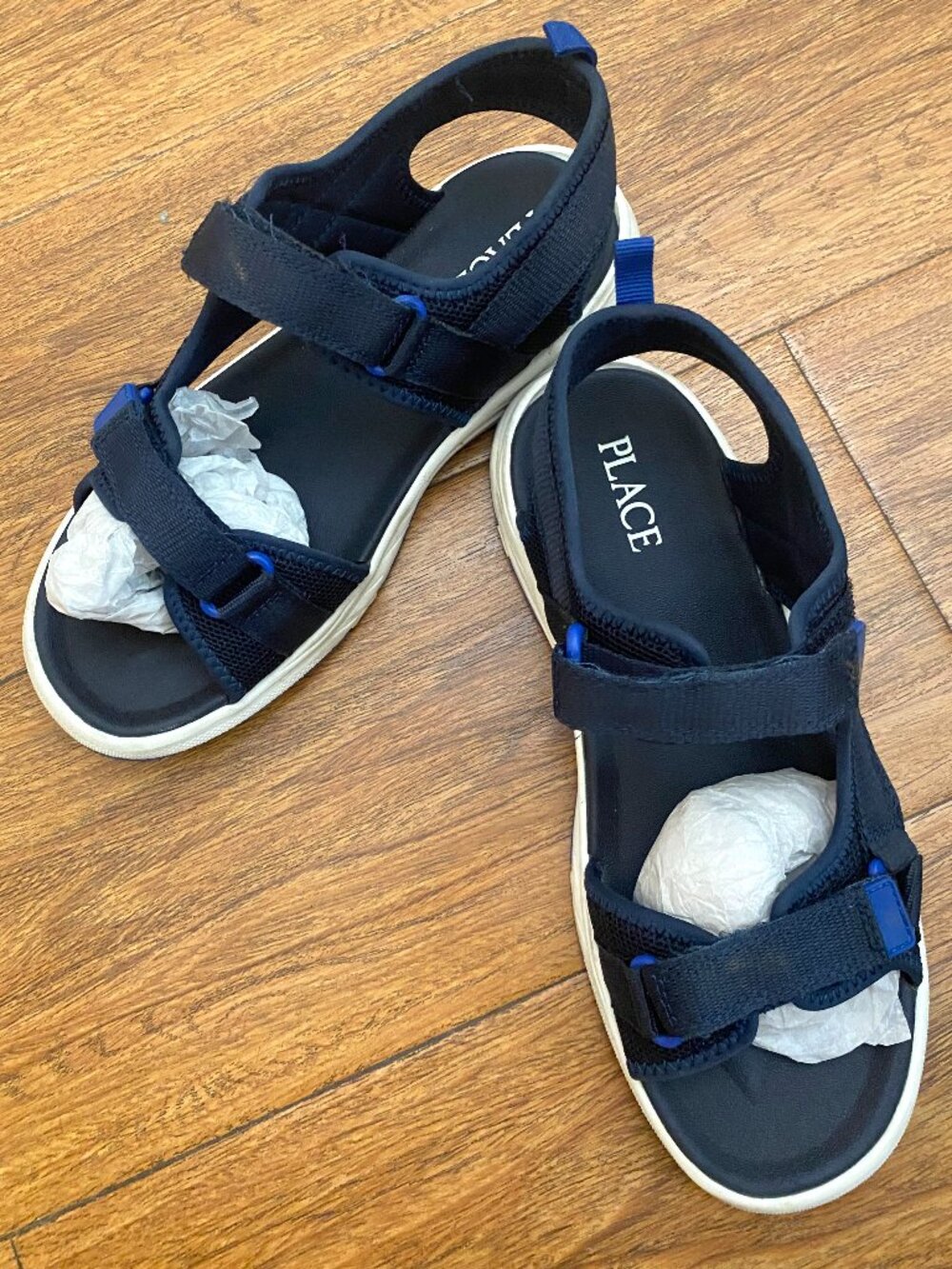 The Children's Place Boy's Sandal, Navy, 6 Big Kid